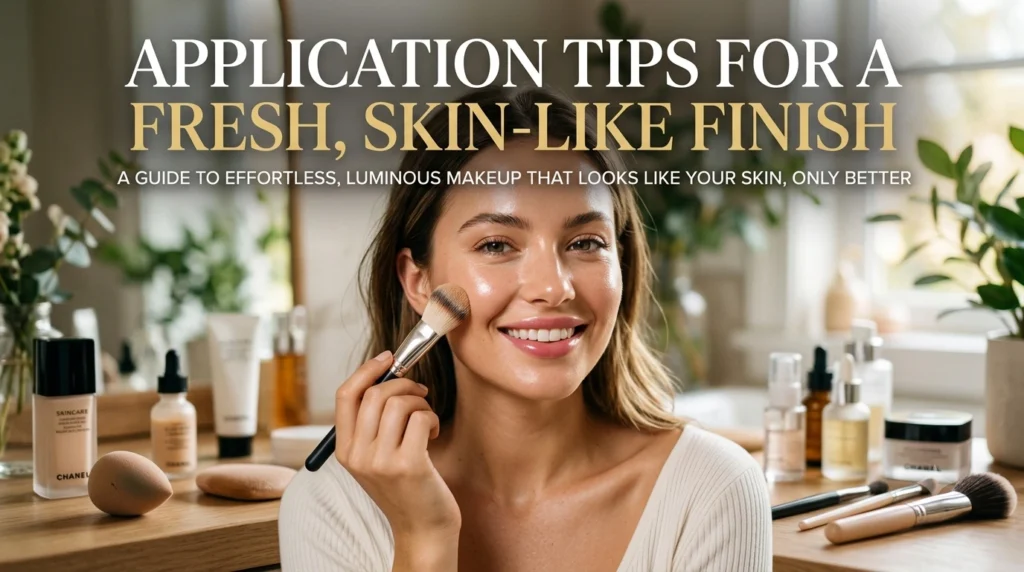 Application Tips for a Fresh, Skin-Like Finish