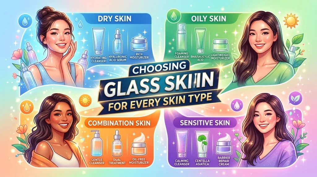 Choosing Glass Skin Products for Every Skin Type