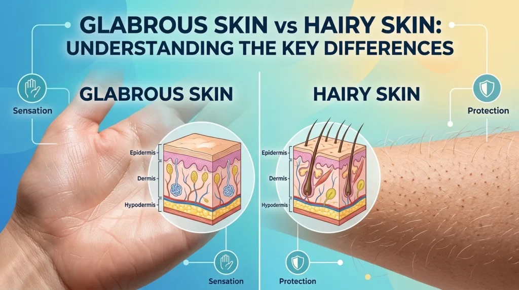 Glabrous Skin vs Hairy Skin: Understanding the Key Differences