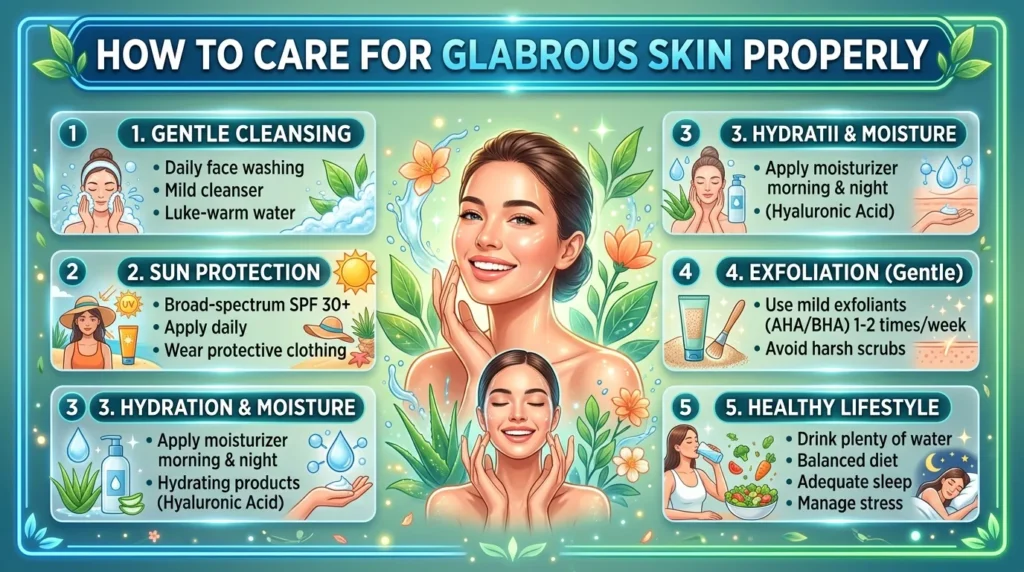 How to Care for Glabrous Skin Properly