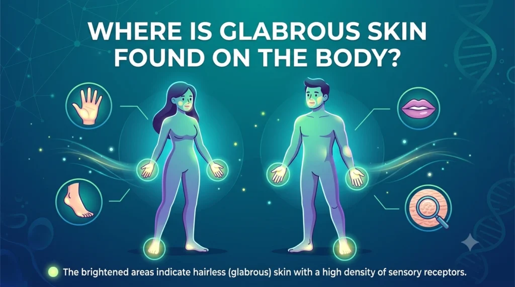 Where Is Glabrous Skin Found on the Body?