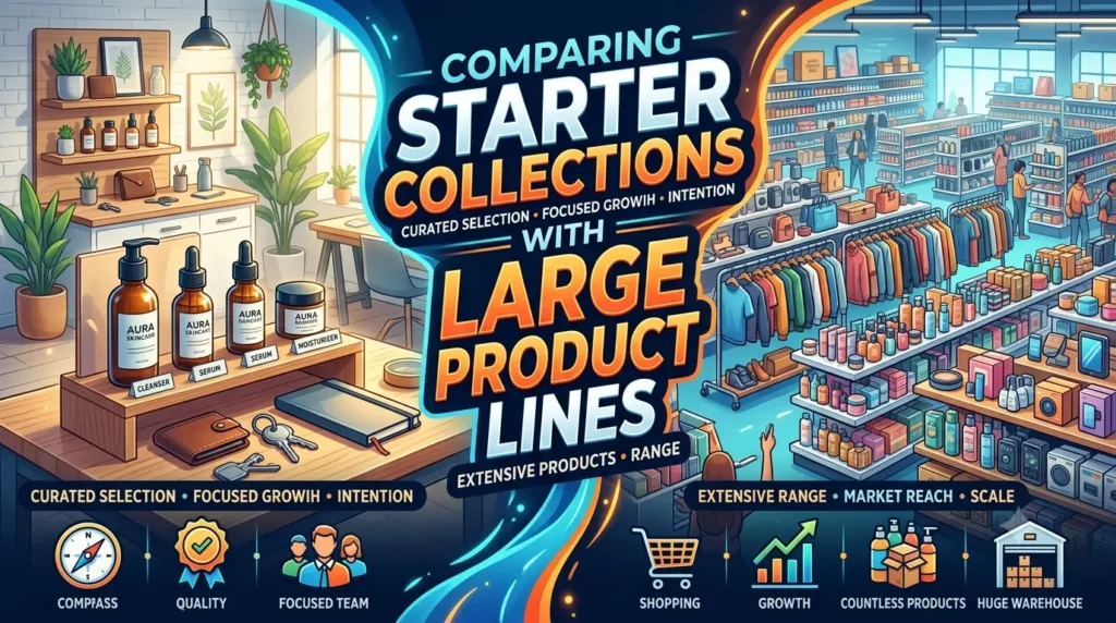 Comparing Starter Collections with Large Product Lines