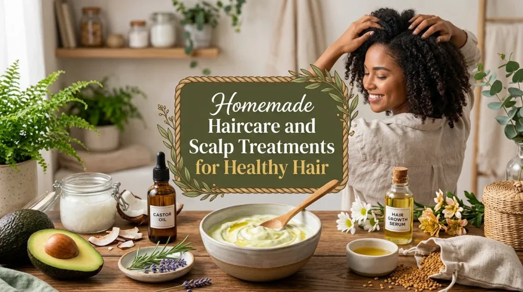 Homemade Haircare and Scalp Treatments for Healthy Hair