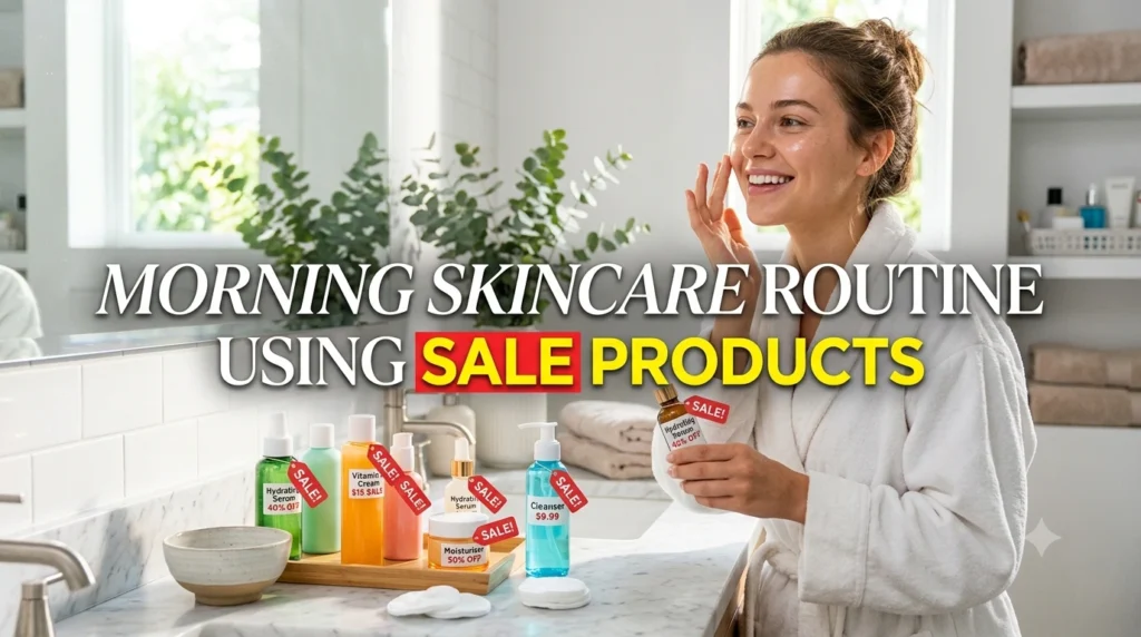 Morning Skincare Routine Using Sale Products