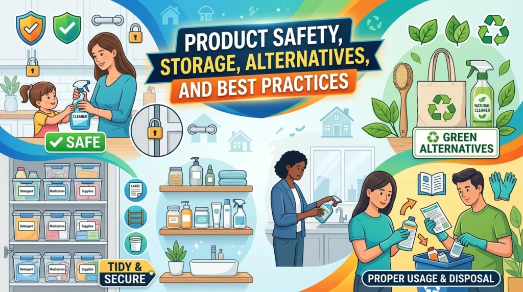 Product Safety, Storage, Alternatives, and Best Practices