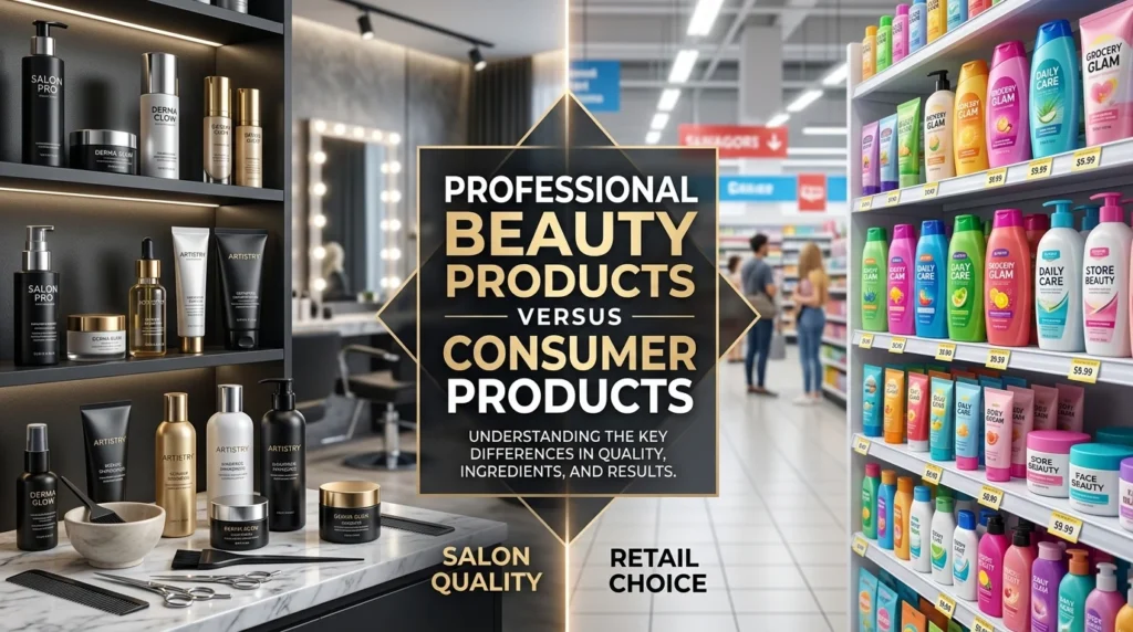Professional Beauty Products Versus Consumer Products