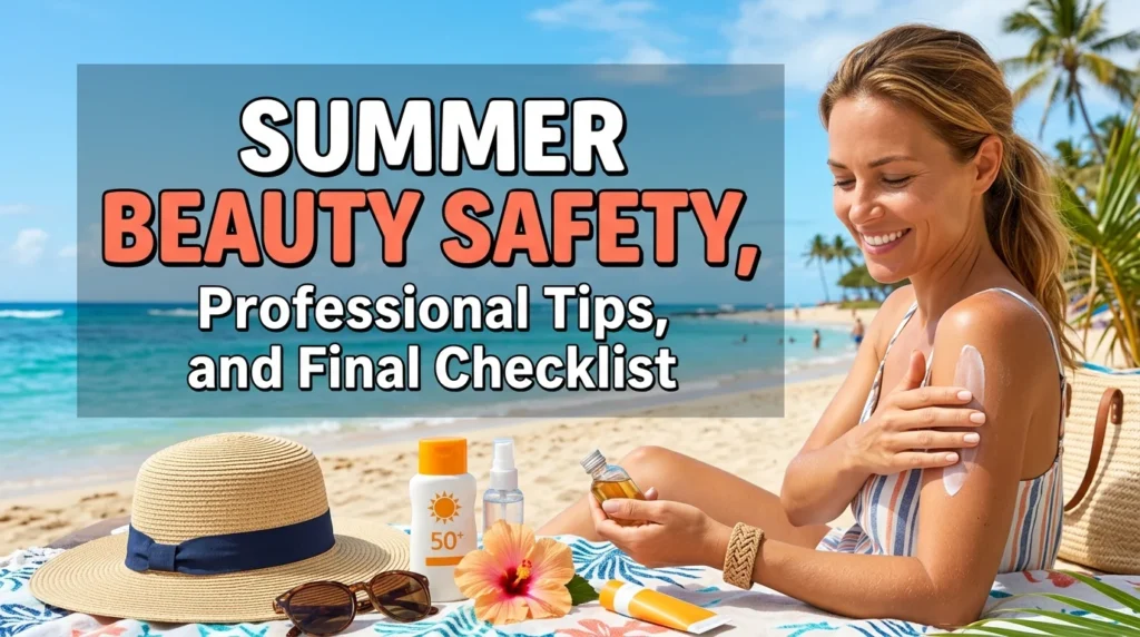 Summer Beauty Safety, Professional Tips, and Final Checklist