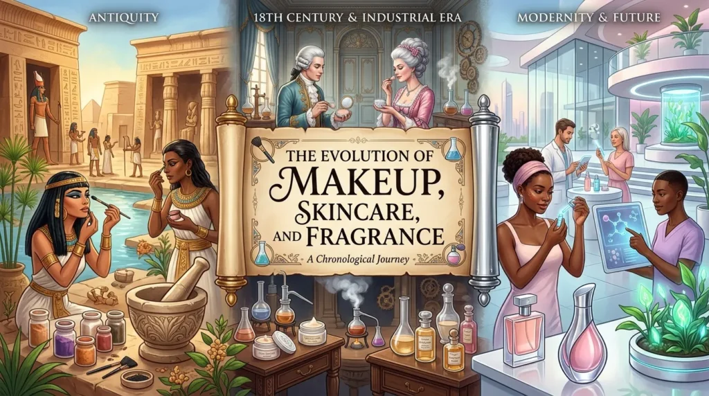The Evolution of Makeup, Skincare, and Fragrance