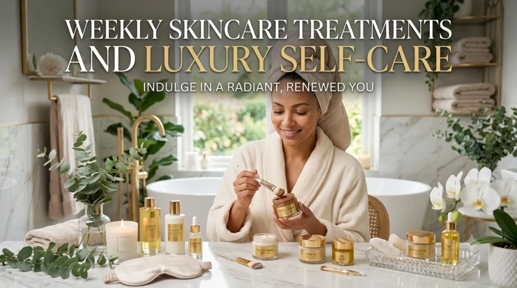 Weekly Skincare Treatments and Luxury Self-Care