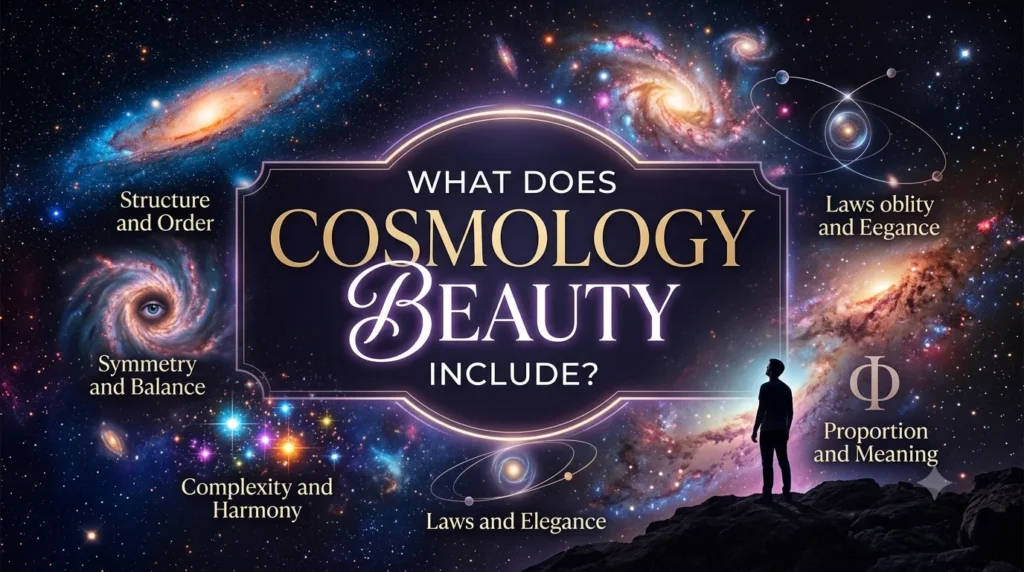 What does cosmology beauty include?